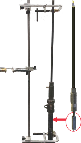 2. Attach Valve Changer and insert stopper below valve.